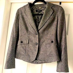 Grey Tweed Paisley Blazer